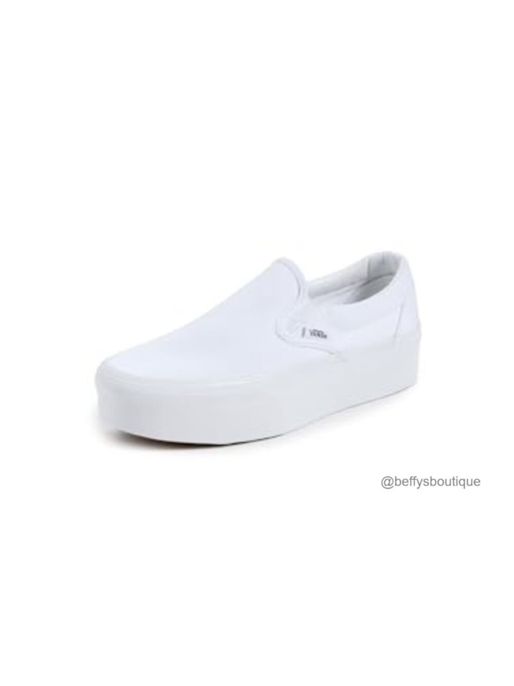 Platform Sneaker Slip-On Canvas Rubber Sole Cushioned Casual Shoe